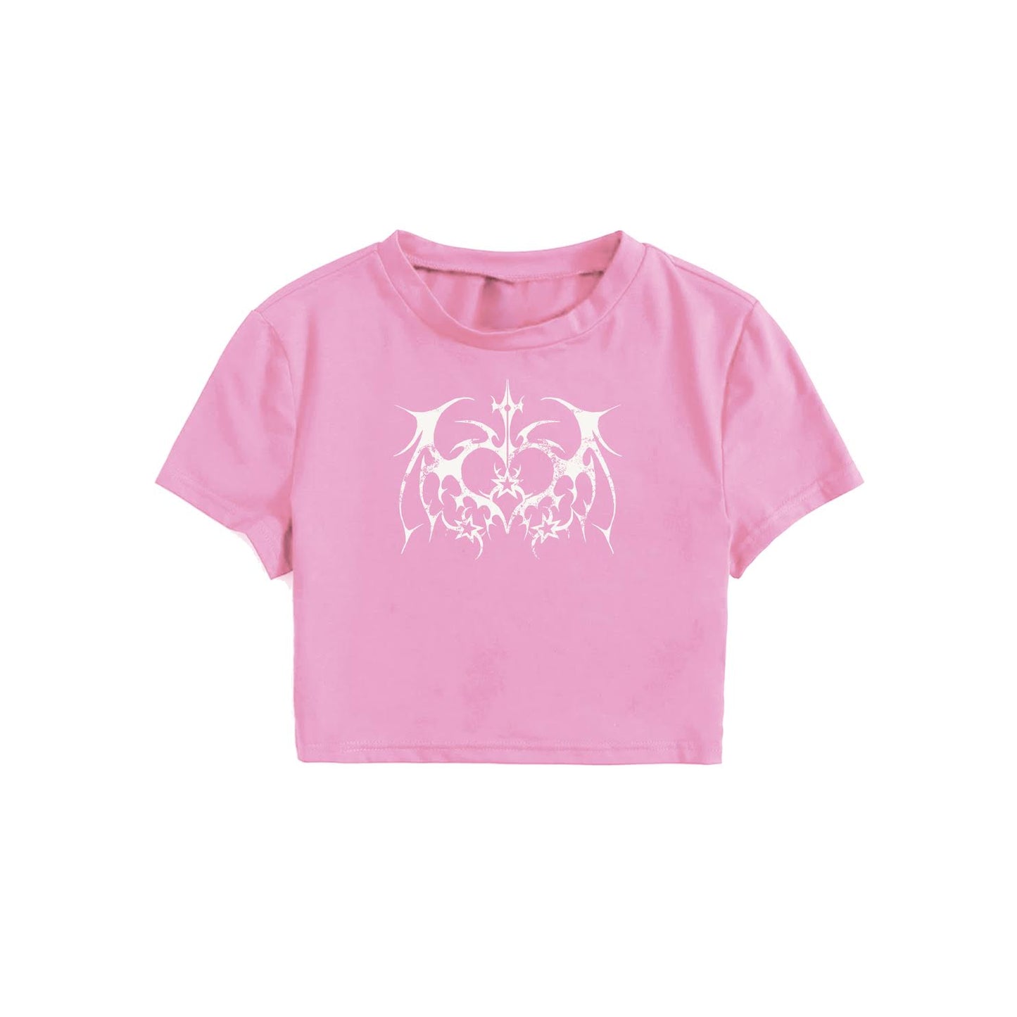 Cropped T-Shirt (Pink/Black)