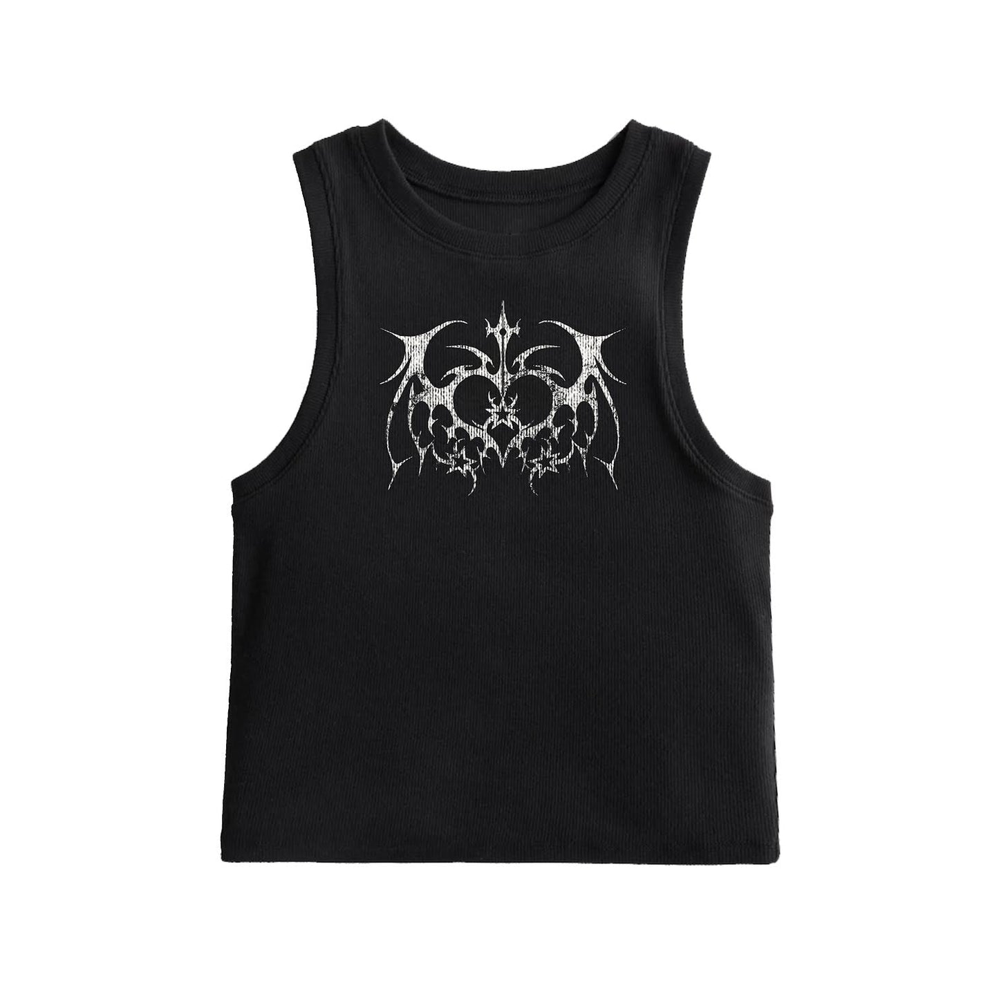 Demon Tank Top (Black/Pink)