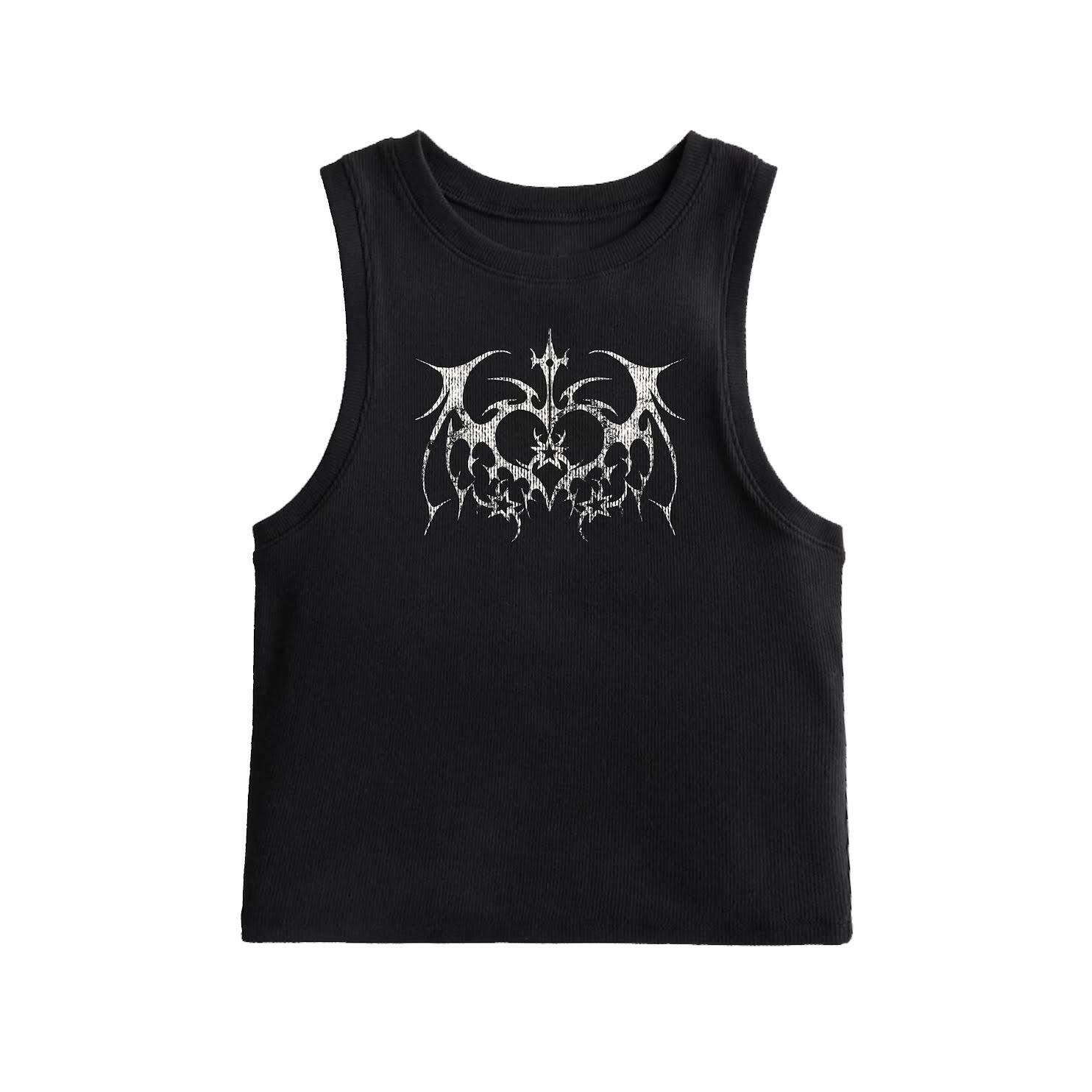 Demon Tank Top (Black/Pink).