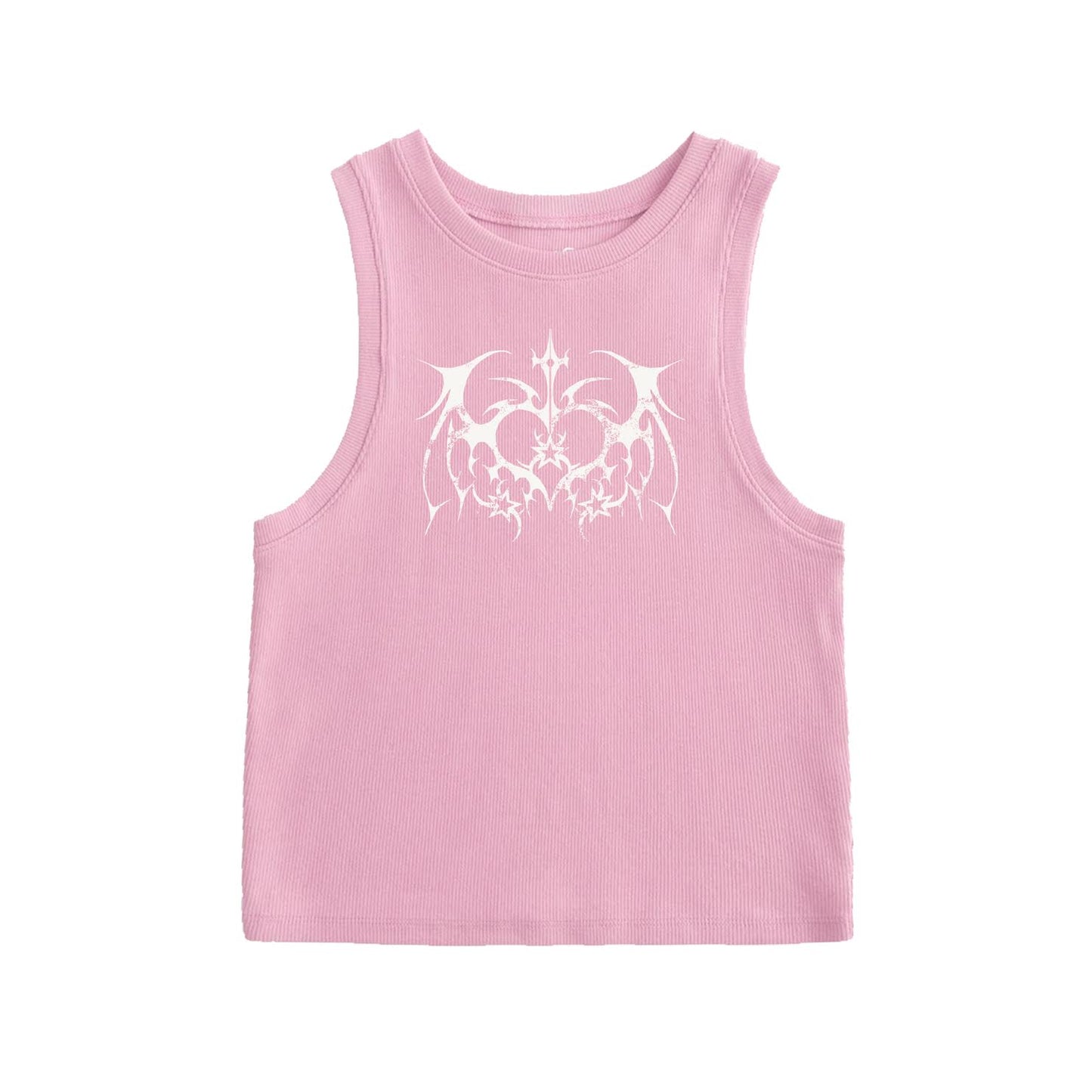 Demon Tank Top (Black/Pink)