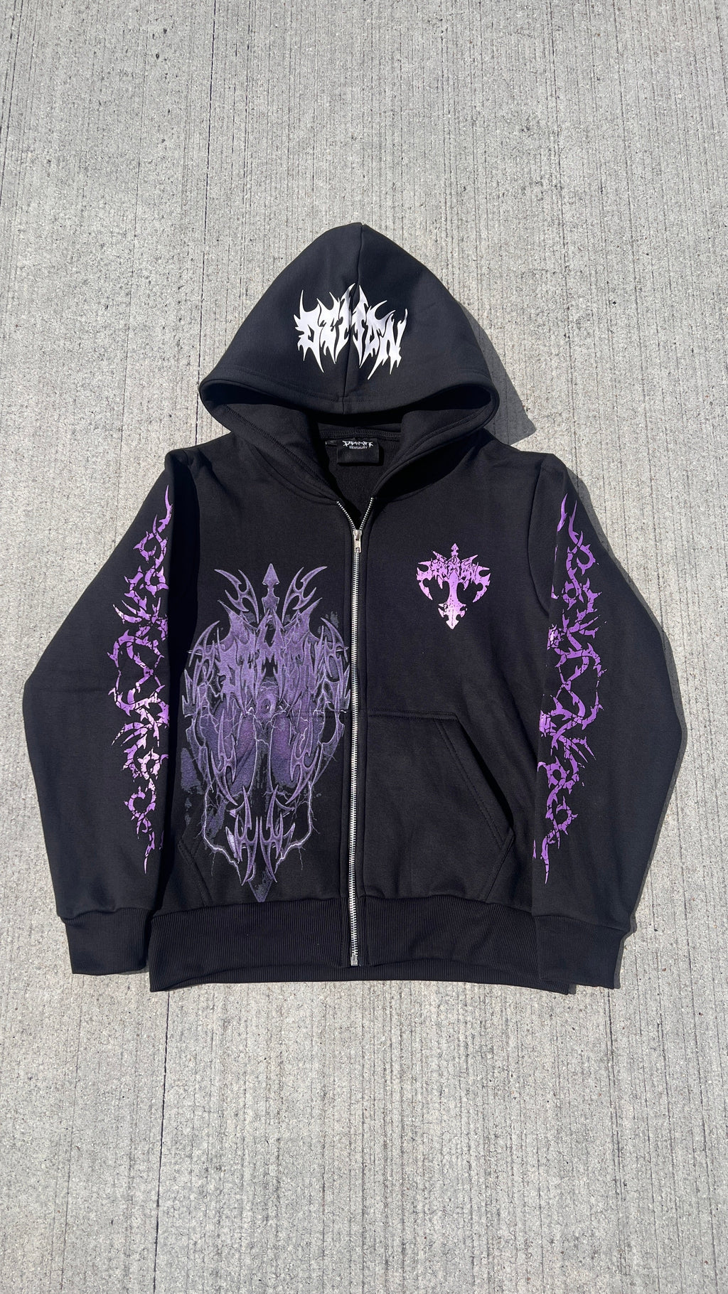 Purple Cross Hoodie