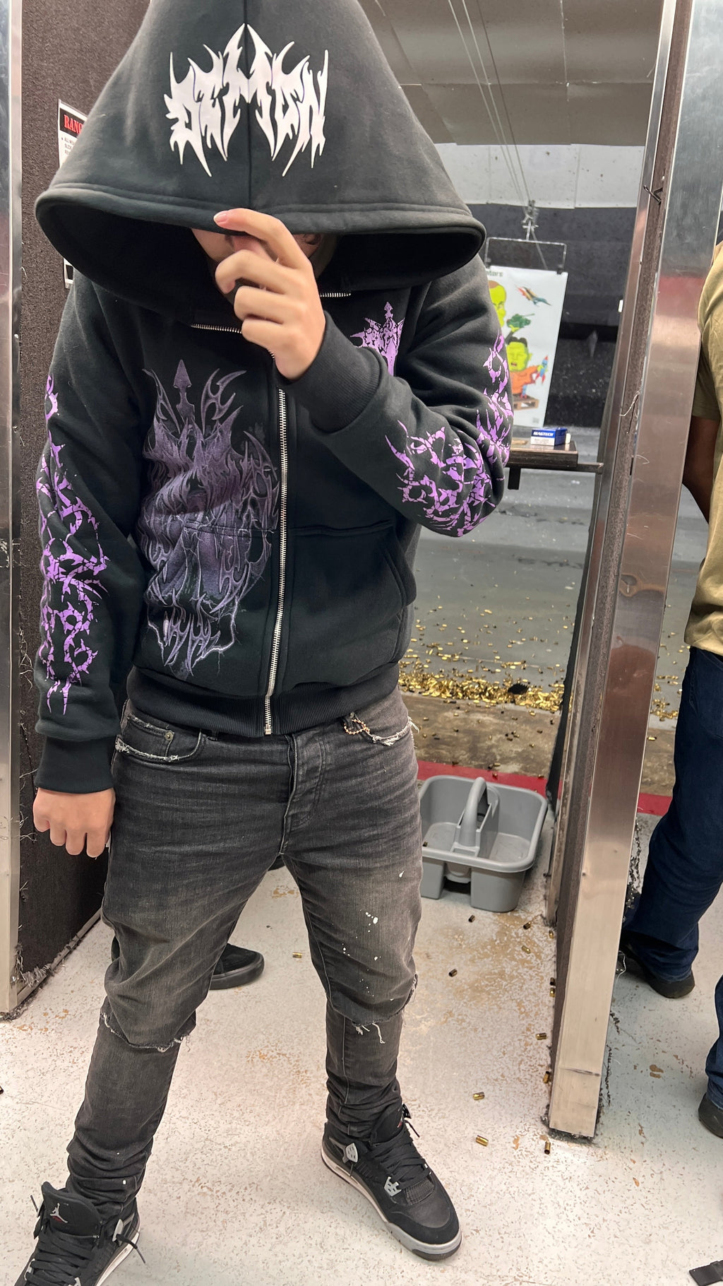 Purple Cross Hoodie