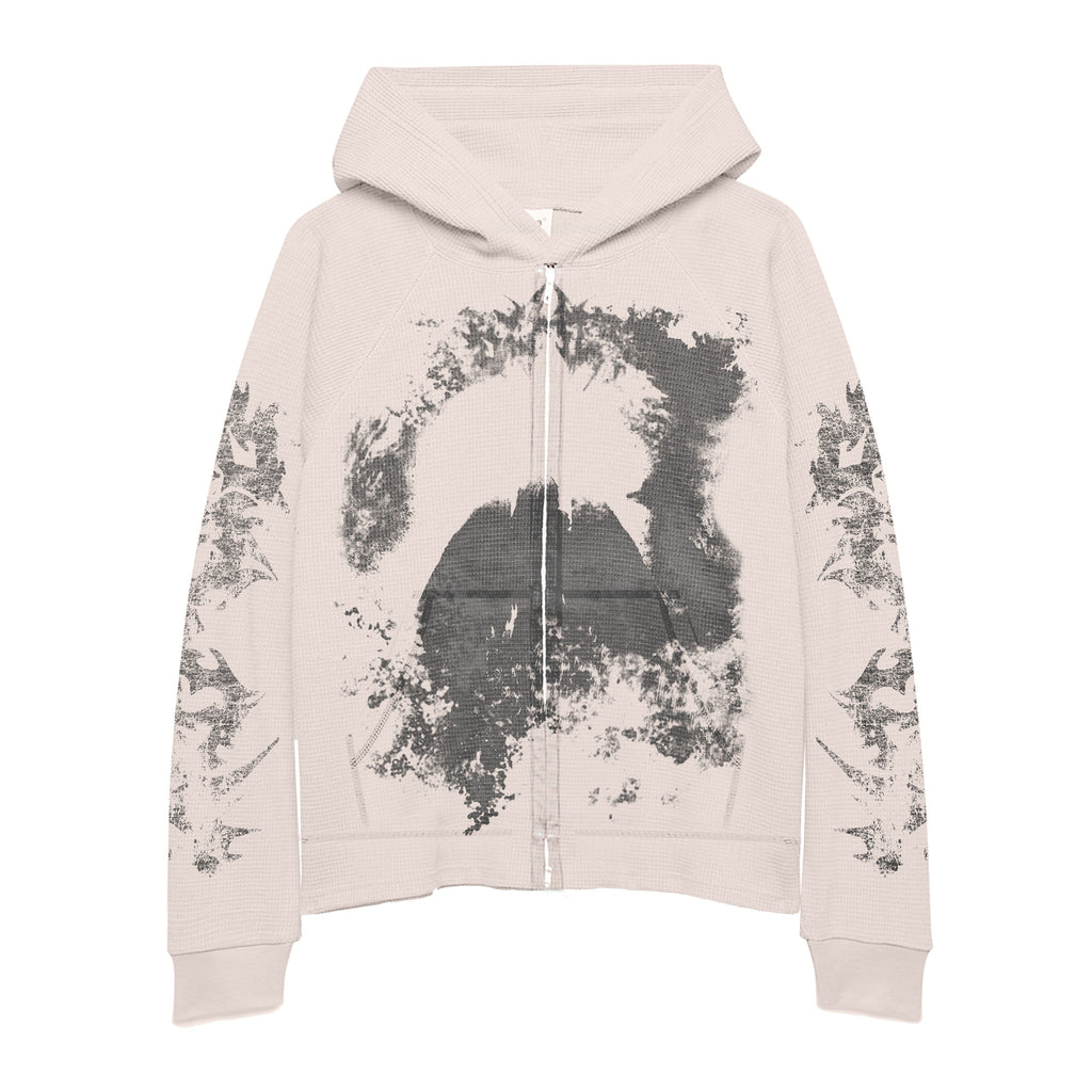 Dark Thermal Zip Up Hoodie