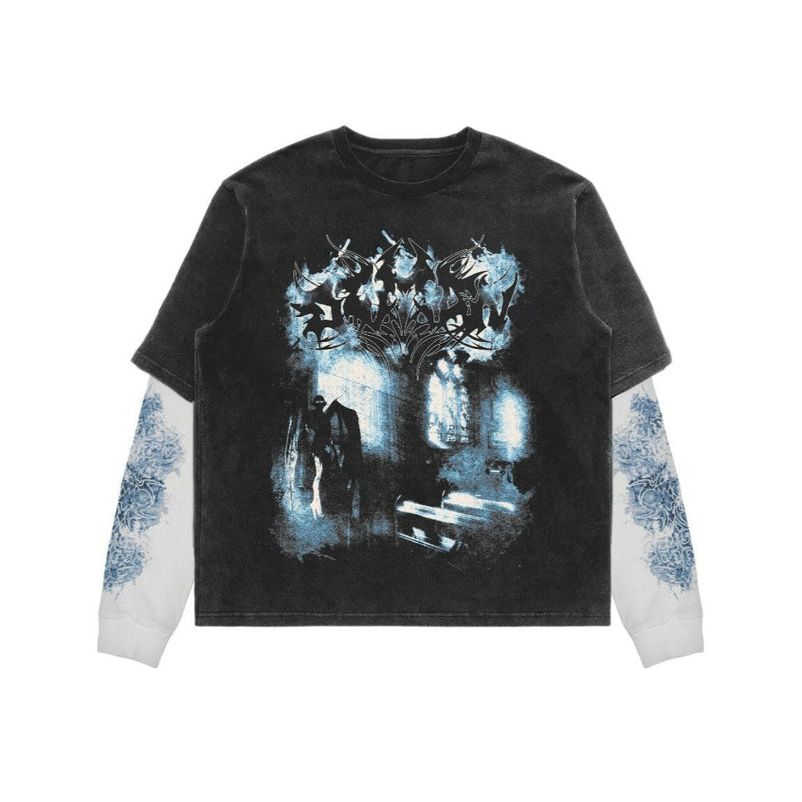 Blue Bat Long Sleeve T-Shirt.