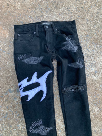 1/1 Denims (Black/Cream)