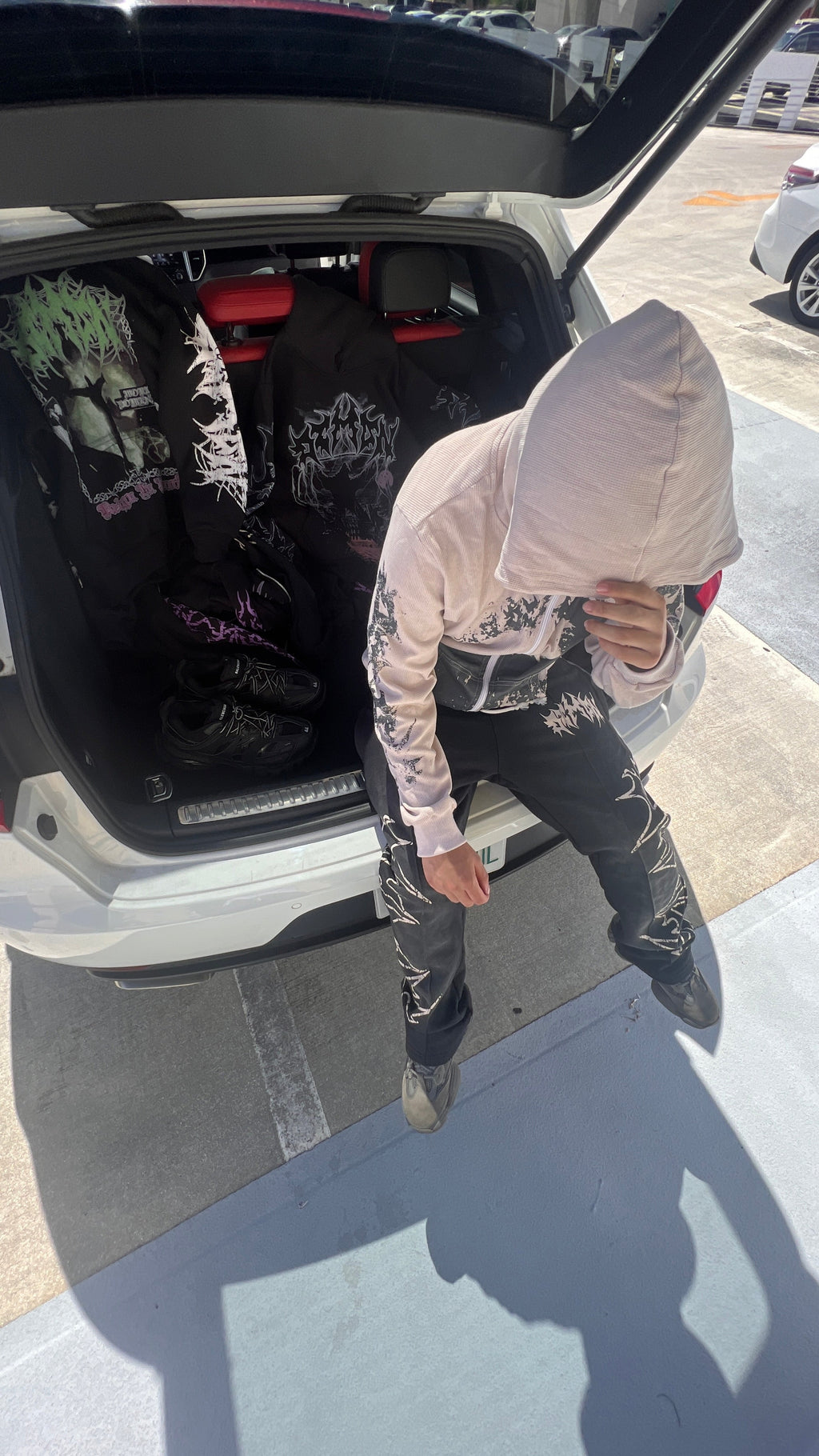 Dark Thermal Zip Up Hoodie