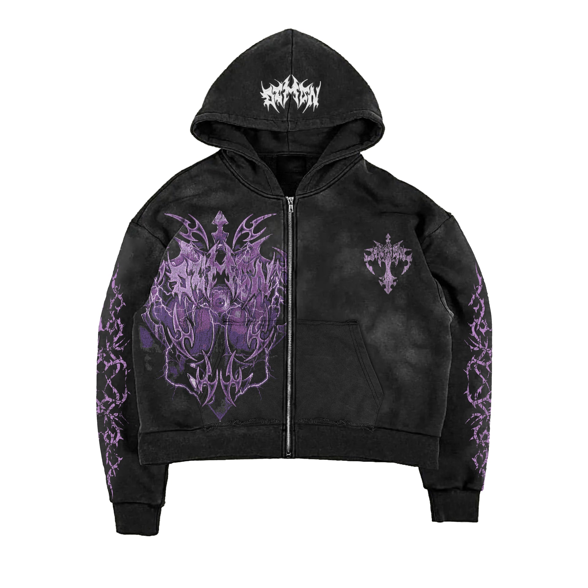 Purple Cross Hoodie