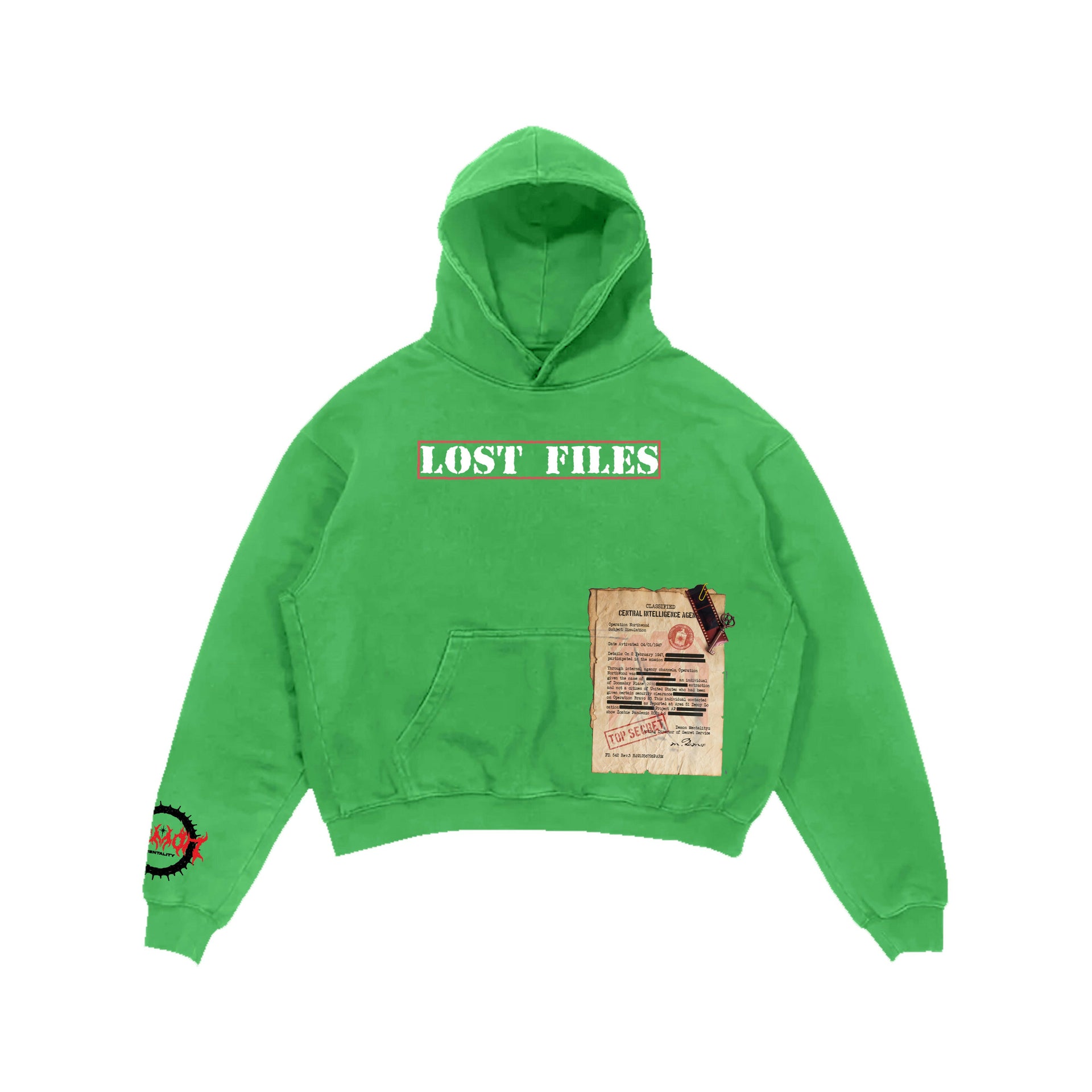 Lost Files Hoodie (Green).