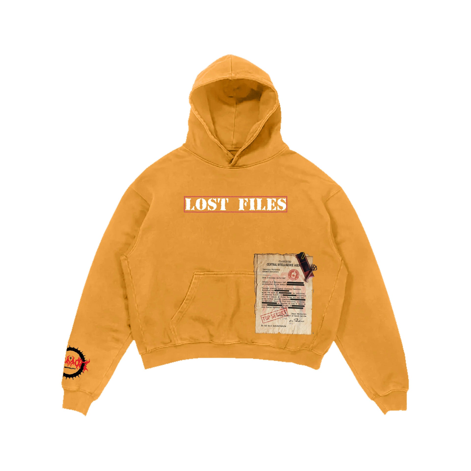 Lost Files Hoodie (Orange).