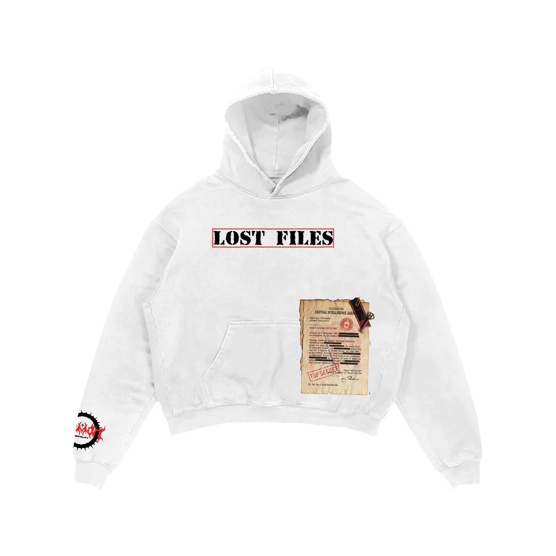 Lost Files Hoodie (White).