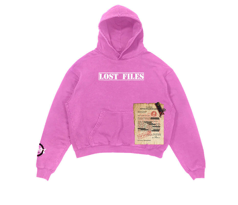 Lost Files Hoodie (Pink).